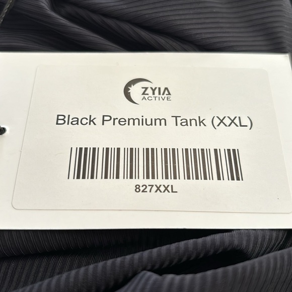 Lot 2 XXL Zyia Active Tanks Premium & Effortless Running Tanks Black White New - Picture 8 of 9